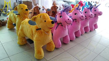 Hansel amusement park indoor stuffed coin operated children ride on animal fournisseur