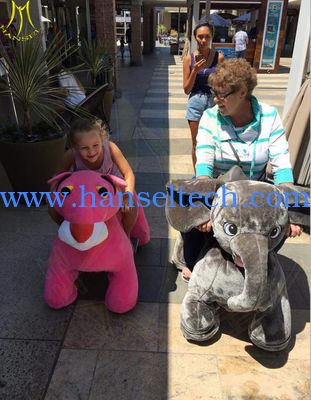 Hansel attractive stuffed animal plush electric ride on animalel kids mall fournisseur