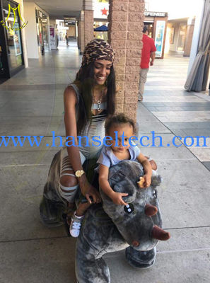 Hansel attractive stuffed animal plush electric ride on animalel kids mall fournisseur