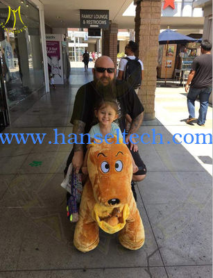 Hansel attractive stuffed animal plush electric ride on animalel kids mall fournisseur