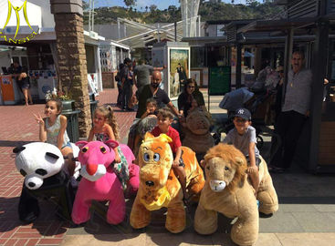 Hansel  kids rides battery operated animal plush electric ride on animals coin  in mall fournisseur