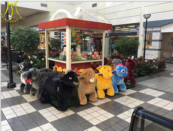 Hansel  fast profits hot coin operated stuffed animal electrical scooter kids and adult can ride together fournisseur