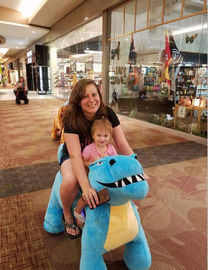 Hansel large size adults and kids drivable coin operated battery animal scooter in mall fournisseur