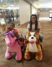 Hansel Bearing capacity 150 KG carnival plush toy unicorn zoo riders for mall rideable animal fournisseur