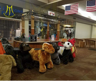 Hansel Bearing capacity 150 KG carnival plush toy unicorn zoo riders for mall rideable animal fournisseur