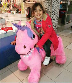Hansel hot selling kids walking battery operated ride on unicorn for mall fournisseur