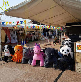 Hansel amusement mall ride on toys plush electric animal scooters for sale fournisseur