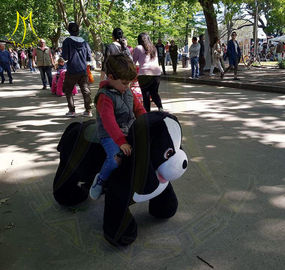 Hansel amusement park motorized plush animal plush unicorn electric scooter fournisseur