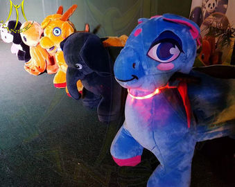 Hansel amusement park motorized plush animal plush unicorn electric scooter fournisseur