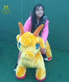 Hansel indoor playground unicorn motorized plush animal electric scooter fournisseur