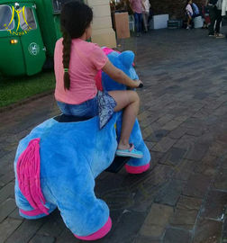 Hansel family park games stuffed electric walking horse toy ride for kids fournisseur