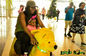 Hansel popular plush stuffed animal bike ride electric ride on toy unicorn in mall fournisseur