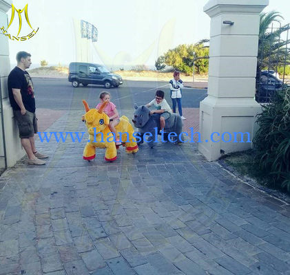 Hansel amusement park plush animal design electric animal scooter for mall fournisseur