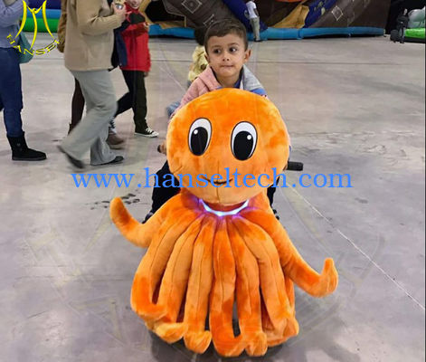 Hansel amusement park plush animal design electric animal scooter for mall fournisseur