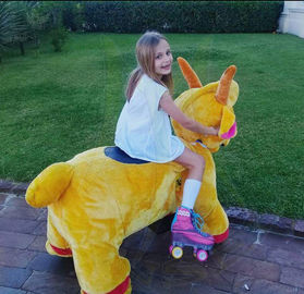 Hansel entertainment games shopping mall electric mountable animal plush ride fournisseur