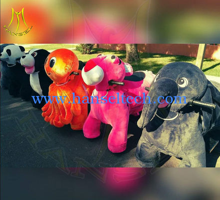 Hansel stuffed indoor playground electric plush motorized animals for mall fournisseur