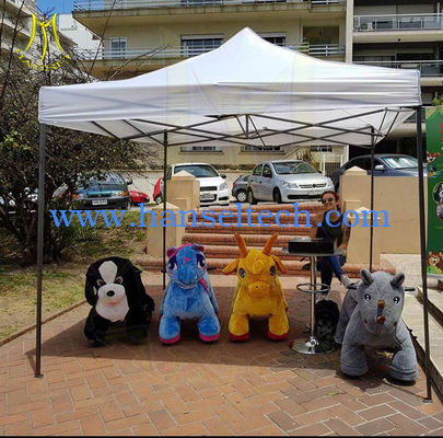 Hansel 24 volt kids and adults ride on electric plush animal scooter fournisseur