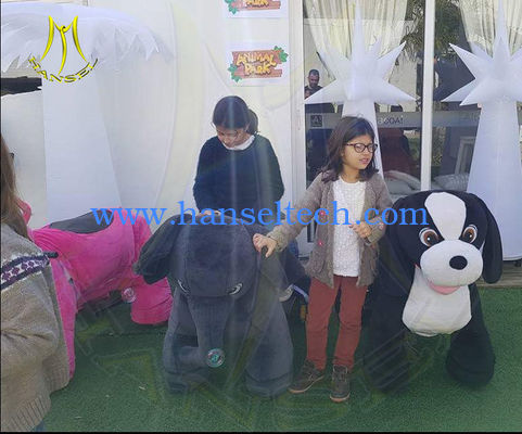 Hansel hot selling kids indoor playground plush animal electric ride fournisseur