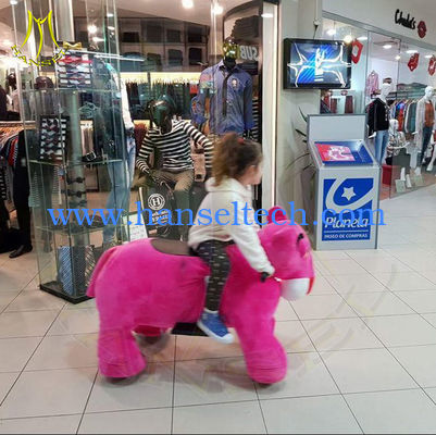 Hansel hot selling coin animals electric scooter plush rideable motorized animal fournisseur
