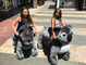 Hansel children toys car  stuffed kids ride on car plush animal toy for shopping mall fournisseur