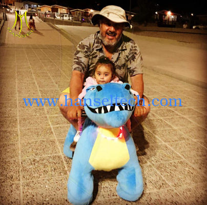 Hansel shopping mall electric mountable plush motorized animal for kids fournisseur