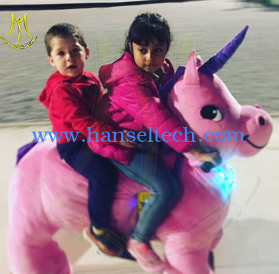 Hansel shopping mall electric mountable plush motorized animal for kids fournisseur