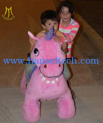Hansel amusement park walking indoor plush motorized riding animals fournisseur