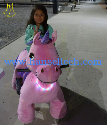 Hansel children stuffed walking battery operated ride on electric animal fournisseur