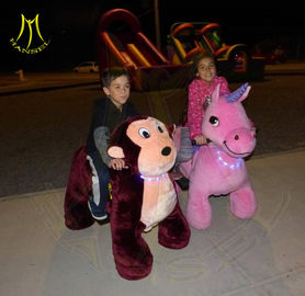 Hansel amusement outdoor games electric plush motorized animals fournisseur