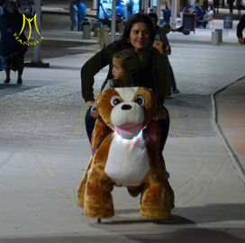 Hansel children electric stuffed walking battery operated zoo animal scooter fournisseur