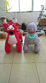 Hansel hot-selling plush coins zippy electric rides electric animal toy car for plaza fournisseur