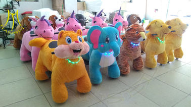 Hansel hot-selling plush coins zippy electric rides electric animal toy car for plaza fournisseur