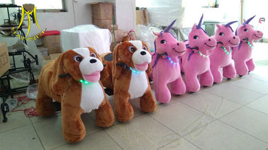 Hansel  children rides for sale mall ride on toys plush electric animal scooters fournisseur