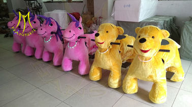 Hansel  children rides for sale mall ride on toys plush electric animal scooters fournisseur