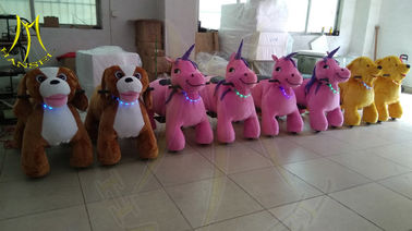 Hansel  children rides for sale mall ride on toys plush electric animal scooters fournisseur