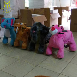 Hansel shopping mall electric mountable animal plush ride for children fournisseur