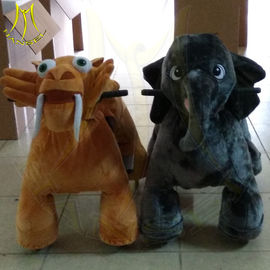 Hansel rechargable amusement park electric scooter stuffed ride on animals fournisseur