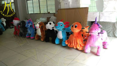 Hansel wholesale plush animal electric indoor coin operated animal rides fournisseur