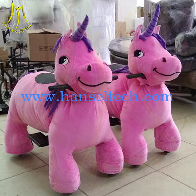 Hansel kids amusement stuffed indoor playground animal kiddie ride for sale fournisseur
