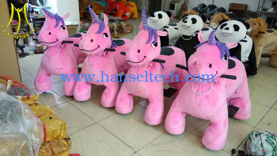 Hansel kids amusement stuffed indoor playground animal kiddie ride for sale fournisseur