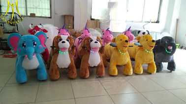 Hansel childern coin operated  motorized animal scooter animal plush ride for mall fournisseur
