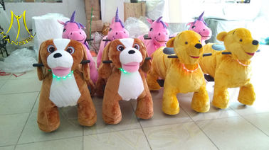 Hansel childern coin operated  motorized animal scooter animal plush ride for mall fournisseur