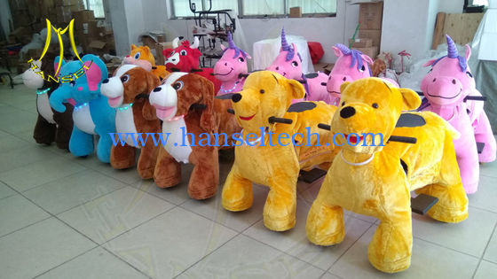 Hansel outdoor playground plush walking electric stuffed animals adults can ride fournisseur