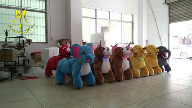 Hansel  Guangzhou animal dinosaur ride large plush toy ride toy on wheels fournisseur