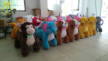 Hansel  Guangzhou animal dinosaur ride large plush toy ride toy on wheels fournisseur