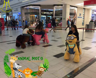 Hansel shopping mall electric mountable animal plush ride coin operated children rides car fournisseur