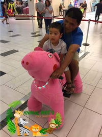 Hansel non coin operated electric mountable plush motorized animal for shopping mall fournisseur