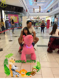 Hansel non coin operated electric mountable plush motorized animal for shopping mall fournisseur