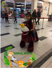 Hansel non coin operated electric mountable plush motorized animal for shopping mall fournisseur