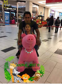 Hansel non coin operated electric mountable plush motorized animal for shopping mall fournisseur